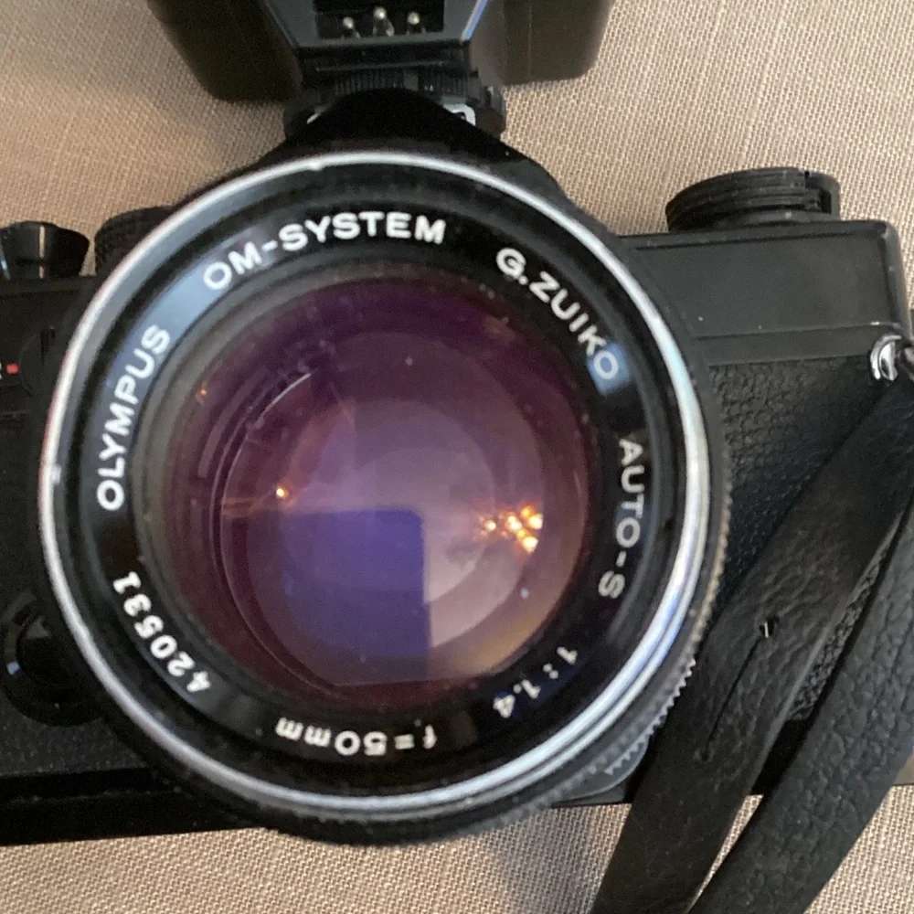 EUC Olympus Camera Kit with Black and Gray Bag